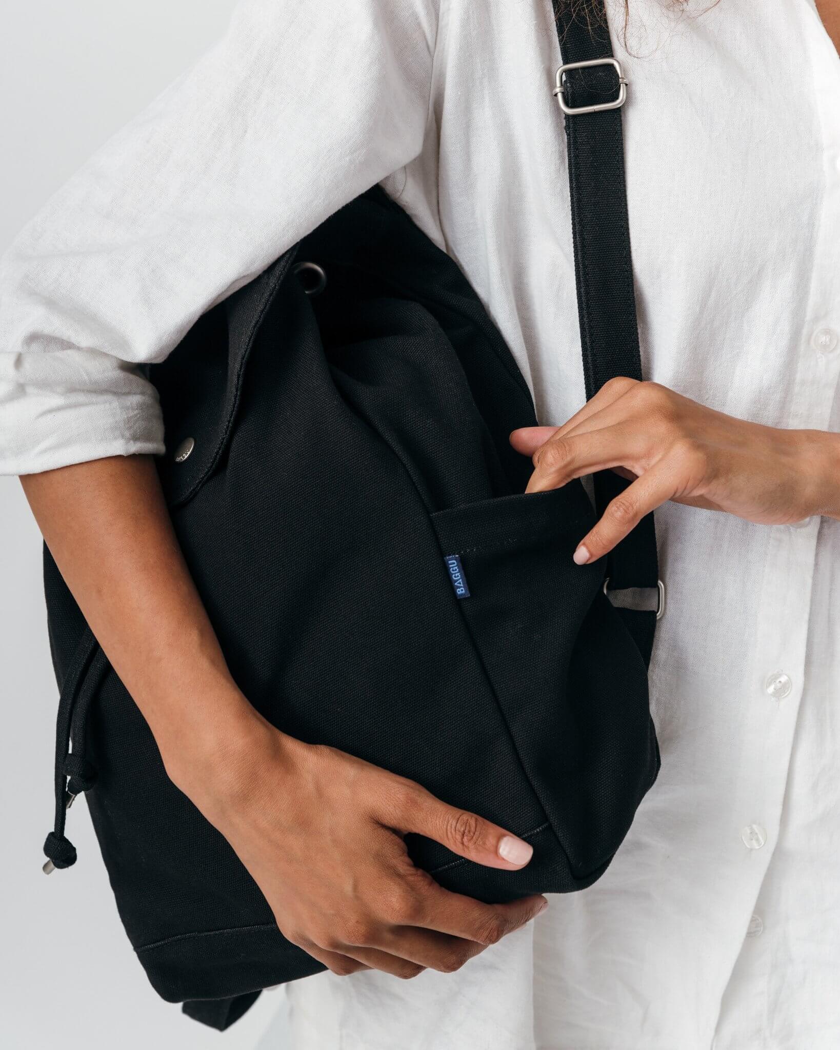 Buy Baggu Drawstring Backpack in Black at Well.ca | Free Shipping $35 ...