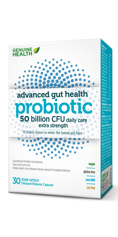 Genuine Health Advanced Gut Health Probiotic 50 Billion CFUs