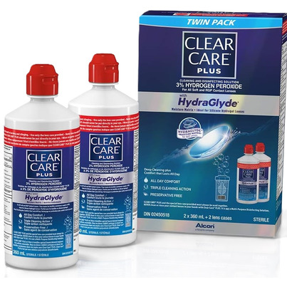 Clear Care Plus Hydraglyde Contact Lens Solution