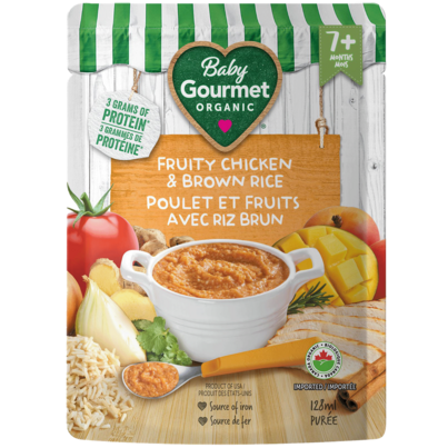 Baby Gourmet Fruity Chicken & Brown Rice Baby Food