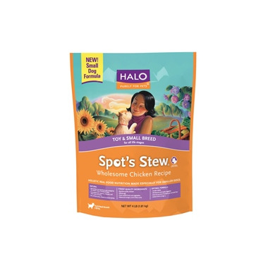 Halo Toy & Small Breed Dog Spot\'s Stew Wholesome Chicken Recipe Halo Toy & Small Breed Dog Spot\'s Stew Wholesome Chicken Recipe