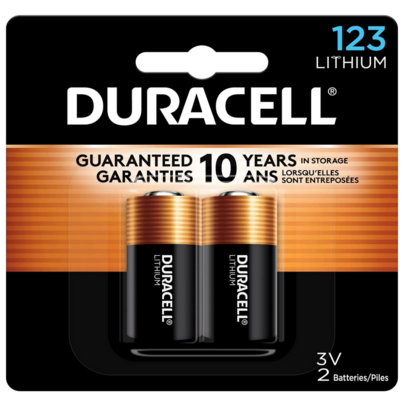 Duracell 123 Lithium Batteries