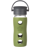 Lifefactory Glass Mug with Cafe Cap & Insulating Sleeve Sage