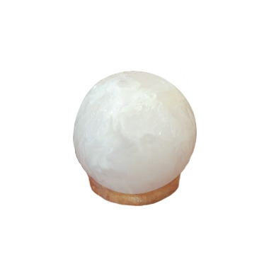 Lumiere de Sel White Himalayan Salt Crystal Sphere Lamp Lumiere de Sel White Himalayan Salt Crystal Sphere Lamp