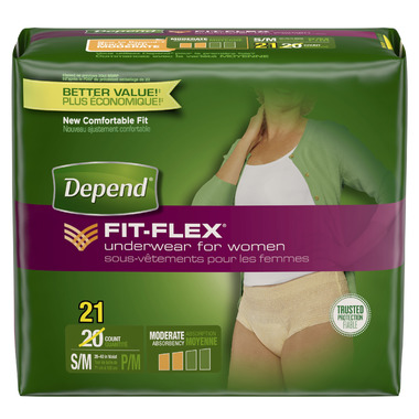 Depend for Women Underwear with FIT-FLEX Protection SM/MED Depend for Women Underwear with FIT-FLEX Protection SM/MED