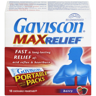 Buy Gaviscon Maxrelief Chewable Tablets Berry at Well.ca ...