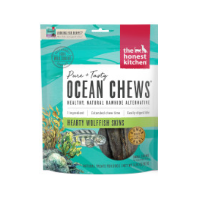 The Honest Kitchen Ocean Chews Dog Treats Hearty Wolffish Skins