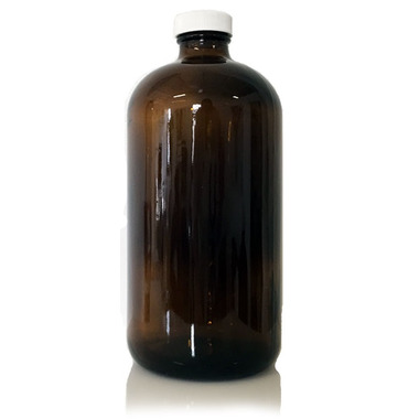 Cocoon Apothecary 1000mL Glass Amber Bottle with White Cap SET OF 2 Cocoon Apothecary 1000mL Glass Amber Bottle with White Cap SET OF 2