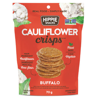 Hippie Snacks Cauliflower Crisps Buffalo