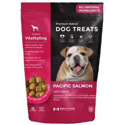Vitality Dog Treats Salmon & Honey Carrots