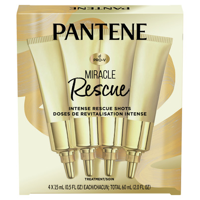 Pantene Miracle Intense Rescue Shots Dry Hair Treatment 4 Count