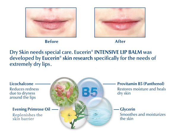 eucerin dry skin intensive lip balm 10ml