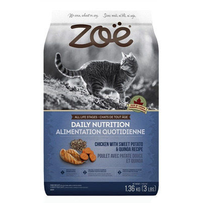 Zoe Cat Dry Food Daily Nutrition Chicken, Sweet Potato & Quinoa