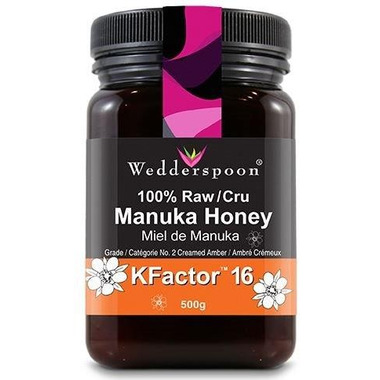 Wedderspoon 100% Raw Premium Manuka Honey KFactor 16