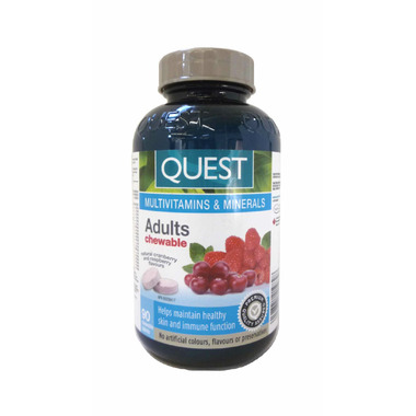 Quest Adults Chewable Multivitamins & Minerals Quest Adults Chewable Multivitamins & Minerals