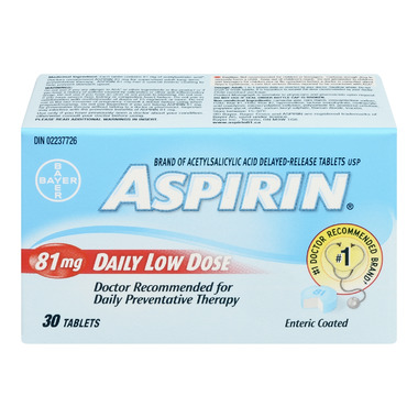 Buy Aspirin 81mg Daily Low Dose at Well.ca | Free Shipping $35+ in Canada