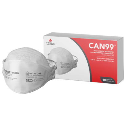 Vitacore CAN99 9500 NIOSH N95 Surgical Respirator Mask White