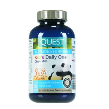 Quest Kid\'s Daily One Chewable Multivitamins & Minerals Quest Kid\'s Daily One Chewable Multivitamins & Minerals