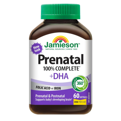 100% Complete Prenatal Multivitamin with DHA