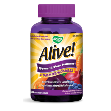 Nature\'s Way Alive! Womens\'s Gummies MultiVitamin & Mineral Supplement Nature\'s Way Alive! Womens\'s Gummies MultiVitamin & Mineral Supplement