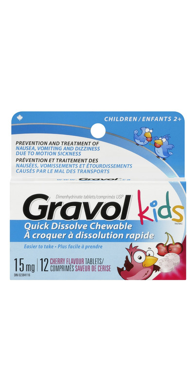 Buy Gravol Kids Quick Dissolve Chewable Tablets at Well.ca | Free ...