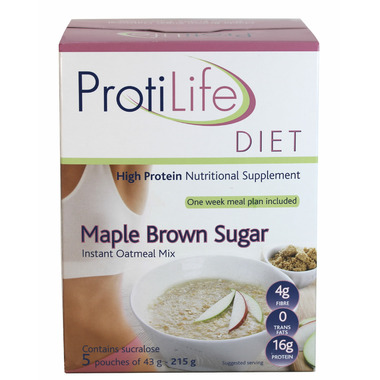 Buy ProtiLife Maple Brown Sugar Instant Oatmeal Mix at ...