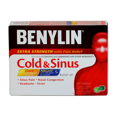 Benylin Extra Strength Cold & Sinus Tablets Benylin Extra Strength Cold & Sinus Tablets