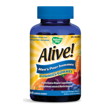 Nature\'s Way Alive! Mens\'s Gummies MultiVitamin & Mineral Supplement Nature\'s Way Alive! Mens\'s Gummies MultiVitamin & Mineral Supplement