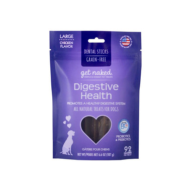Natural Polymer Int. Get Naked Digestive Health Large Chew Sticks for Dogs Natural Polymer Int. Get Naked Digestive Health Large Chew Sticks for Dogs