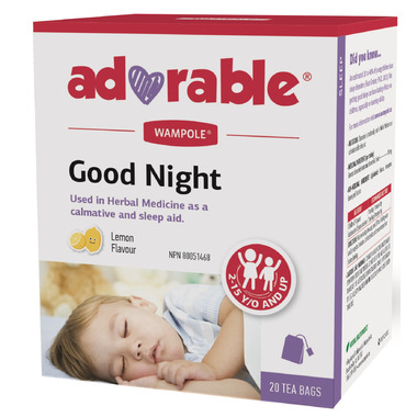 Wampole Adorable Good Night Herbal Calmative & Sleep Aid Tea Wampole Adorable Good Night Herbal Calmative & Sleep Aid Tea