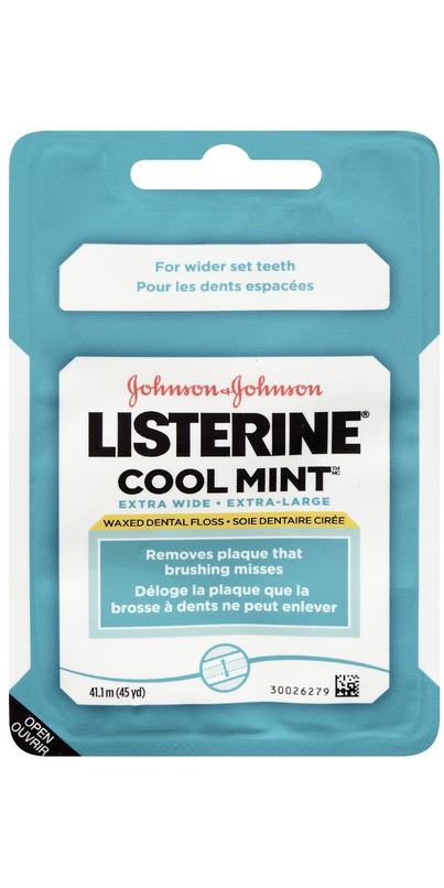 Buy Listerine Waxed Dental Floss Extra Wide in Cool Mint at Well.ca ...