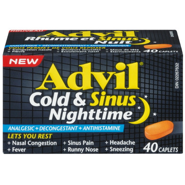 Buy Advil Cold & Sinus Nighttime Caplets at Well.ca | Free Shipping $35 ...