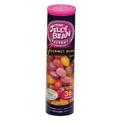 Buy Jelly Bean Factory Tube of Gourmet Jelly Beans 36 Flavour Mix from ...