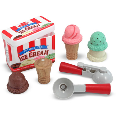 Melissa & Doug Scoop and Stack Ice Cream Cone Playset Melissa & Doug Scoop and Stack Ice Cream Cone Playset