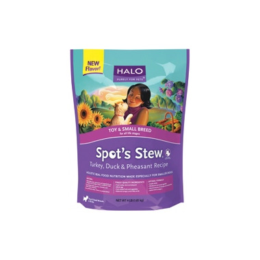 Halo Toy & Small Breed Dog Spot\'s Stew Turkey, Duck & Pheasant Halo Toy & Small Breed Dog Spot\'s Stew Turkey, Duck & Pheasant