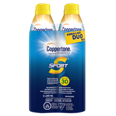 Coppertone Sport Sunscreen Continuous Spray SPF 30 Duo Pack