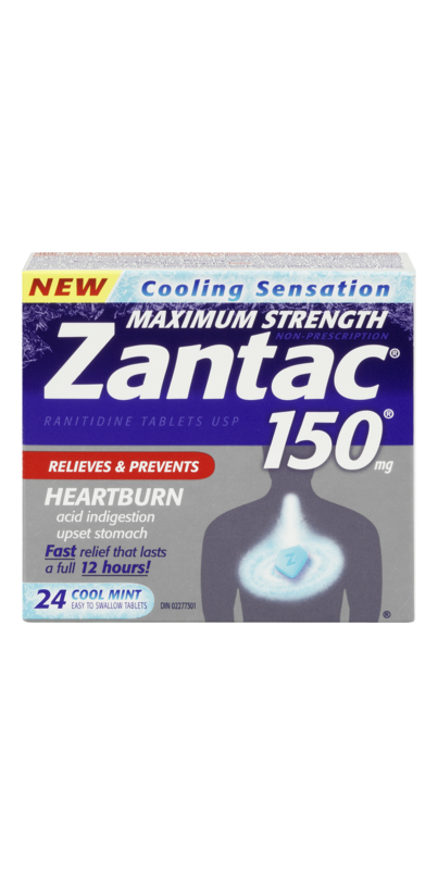 Buy Zantac 150 Maximum Strength Cooling Sensation Tablets at Well.ca ...