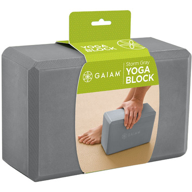 Gaiam Yoga Block Storm Grey