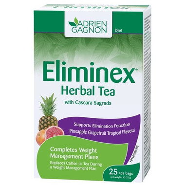 Adrien Gagnon Eliminex Herbal Tea Pineapple Grapefruit Tropical Flavour Adrien Gagnon Eliminex Herbal Tea Pineapple Grapefruit Tropical Flavour