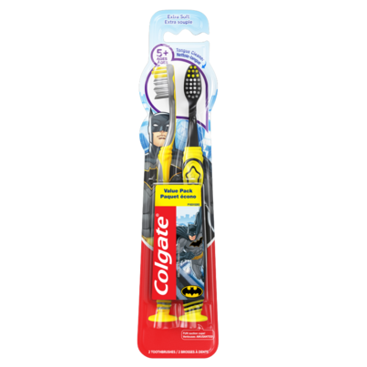 Colgate Kids Extra Soft Toothbrush with Suction Cup Batman