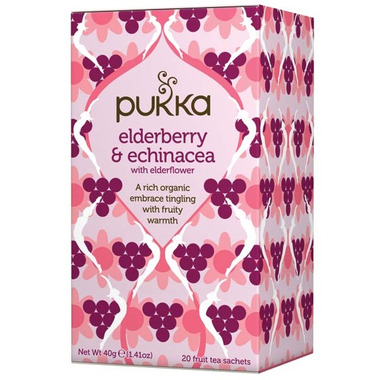 Pukka Elderberry & Echinacea with Elderflower Pukka Elderberry & Echinacea with Elderflower
