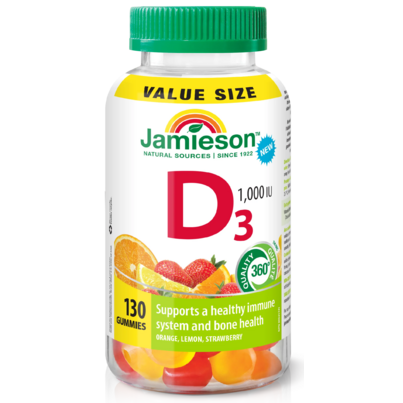 Jamieson Vitamin D3 1,000 IU Gummies