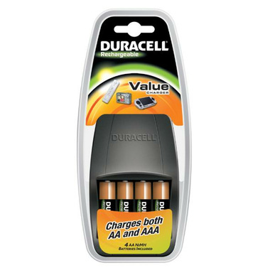 Duracell Rechargeable PreCharged AA Batteries with Value Charger Duracell Rechargeable PreCharged AA Batteries with Value Charger