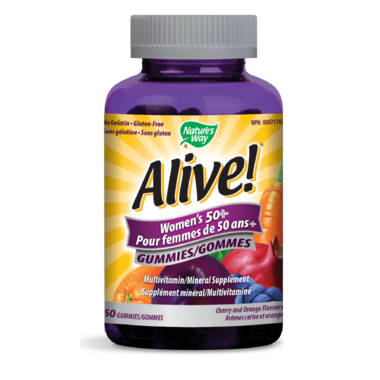 Nature\'s Way Alive! Women\'s 50+ Gummies MultiVitamin & Mineral Supplement Nature\'s Way Alive! Women\'s 50+ Gummies MultiVitamin & Mineral Supplement